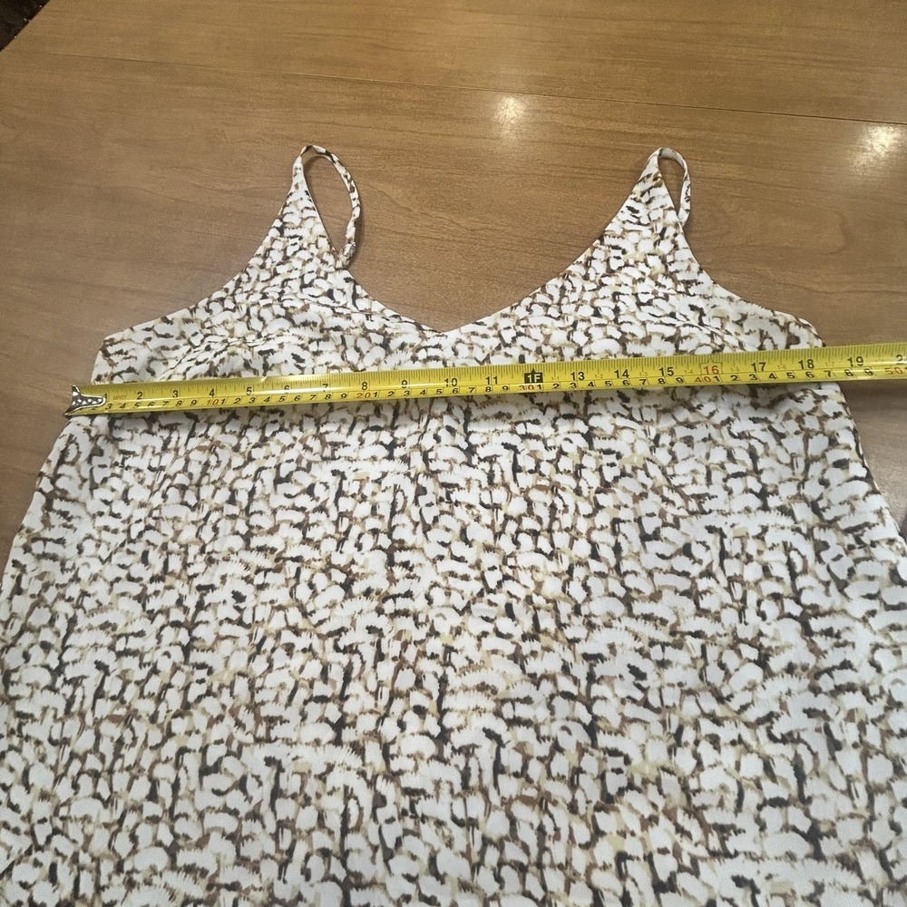 Set 2 Banana Republic Tank Top Womens Medium Multicolor White Animal Print Cami - Picture 6 of 11